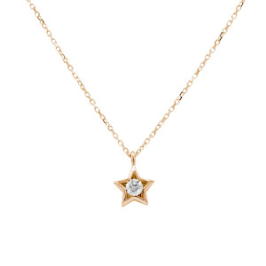 Gold and diamond pendant