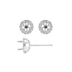 Semimount earrings