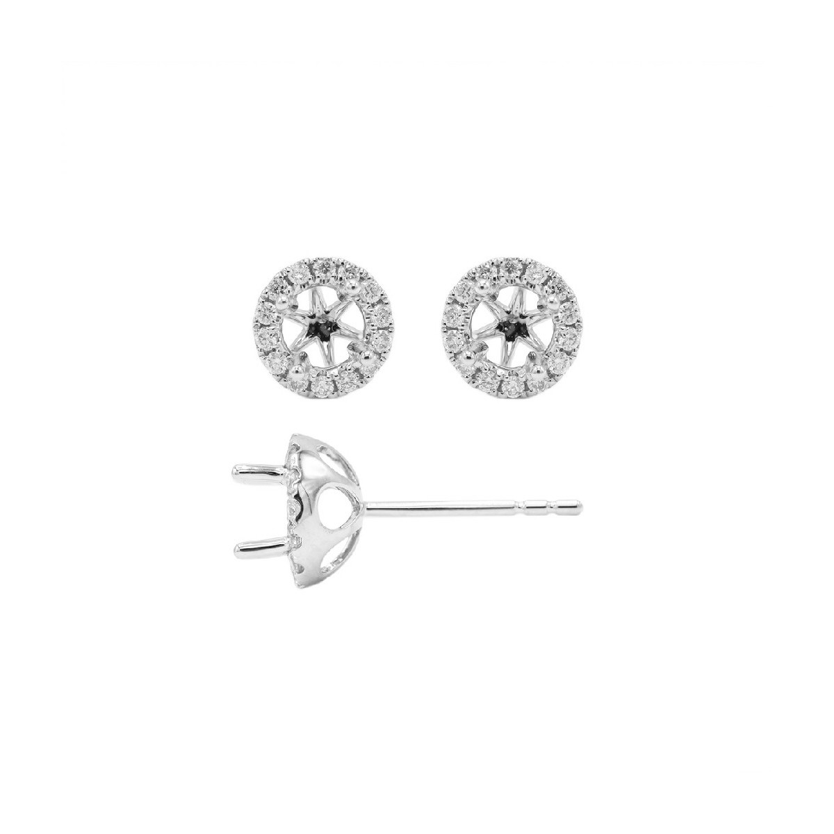 Semimount earrings