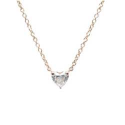 Heart lab grown diamond pendant