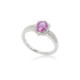 Anillo zafiro rosa