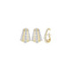 Gold and diamonds earrings.