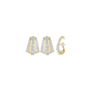 Pendientes oro y diamantes