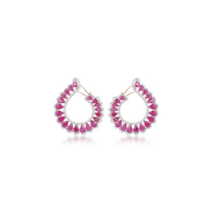 Ruby earrings