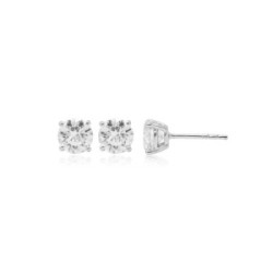 Pendientes oro y diamantes lab grown