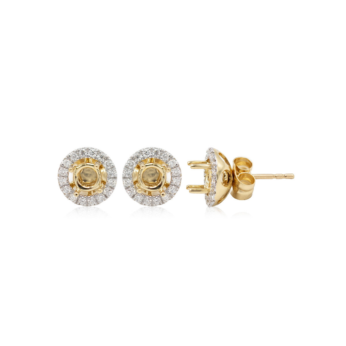 Semimount earrings