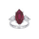 Ruby & Lab-Grown Diamond Ring