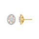 Gold and diamonds earrings